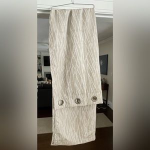 One set of drapery panels.